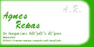 agnes repas business card